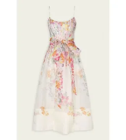 Zimmermann Natura Corset Midi Dress Kaleidoscope Garden Size 1/AU 10  for rent on The Volte - image 2