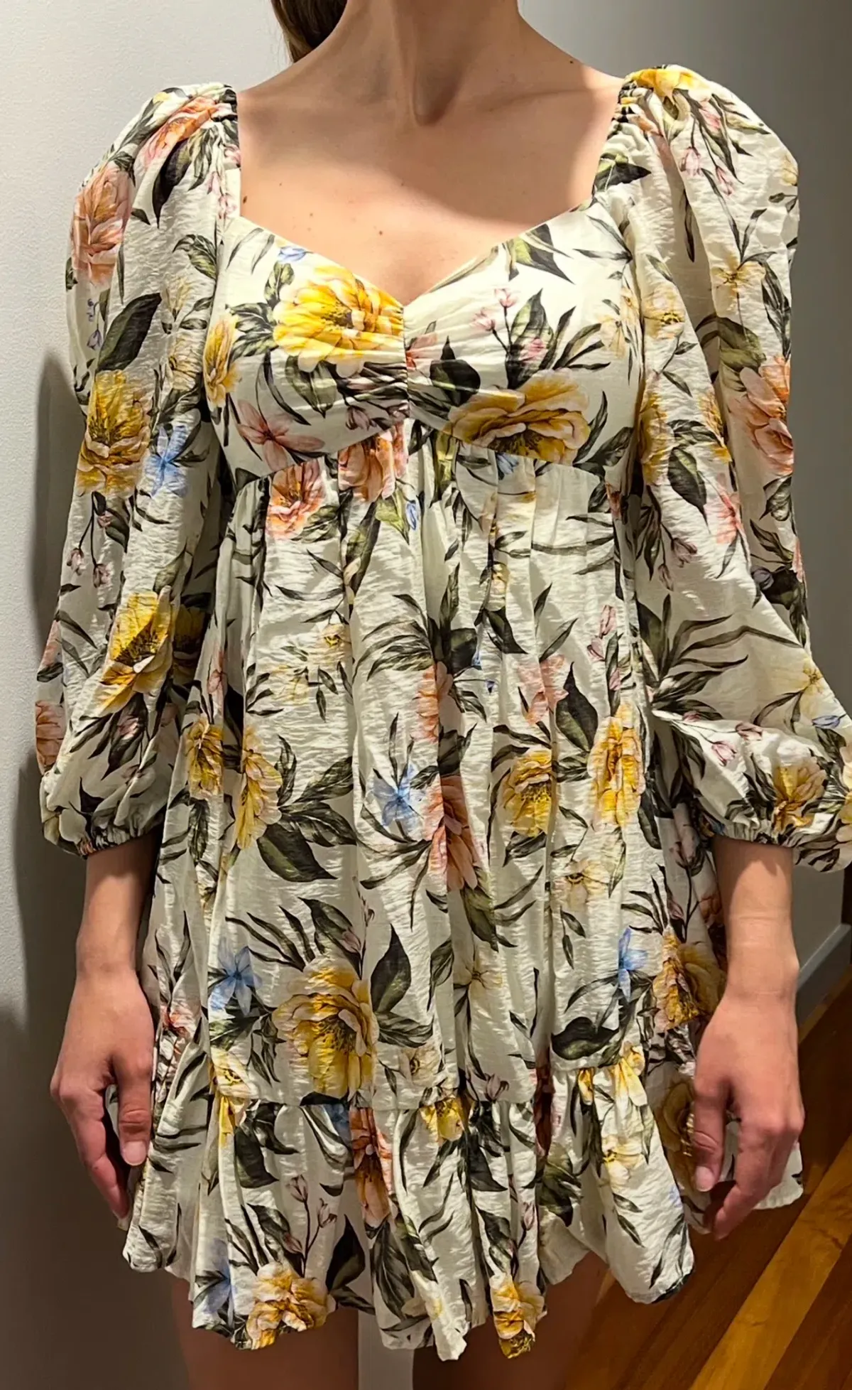 Sheike Delores Mini Dress Floral Size 6 - Image 2