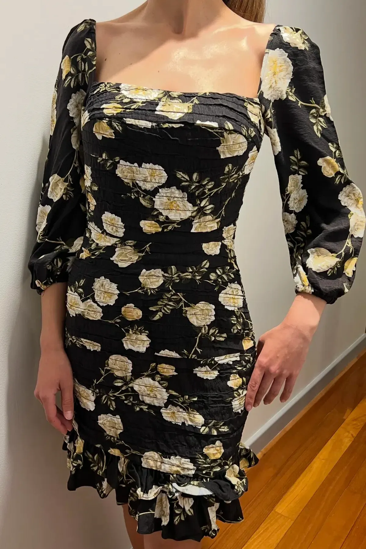 Sheike Antique Rose Dress Mini Dress Floral Size 8 - Image 2