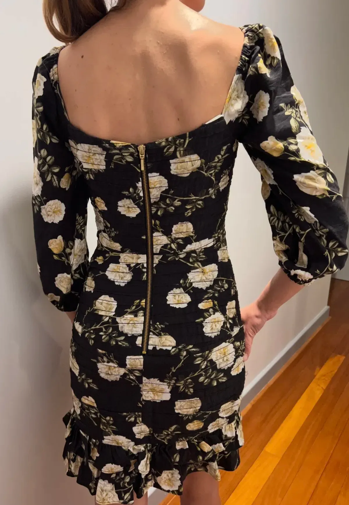 Sheike Antique Rose Dress Mini Dress Floral Size 8 - Image 3