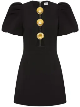 Rebecca Vallance Sirene Puff Sleeve Mini Dress Black Size 12 for rent on The Volte - image 5