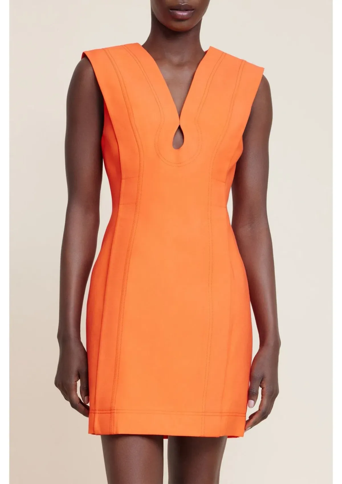 Acler Coolidge Mini Dress Tangerine Size 12 - Image 1