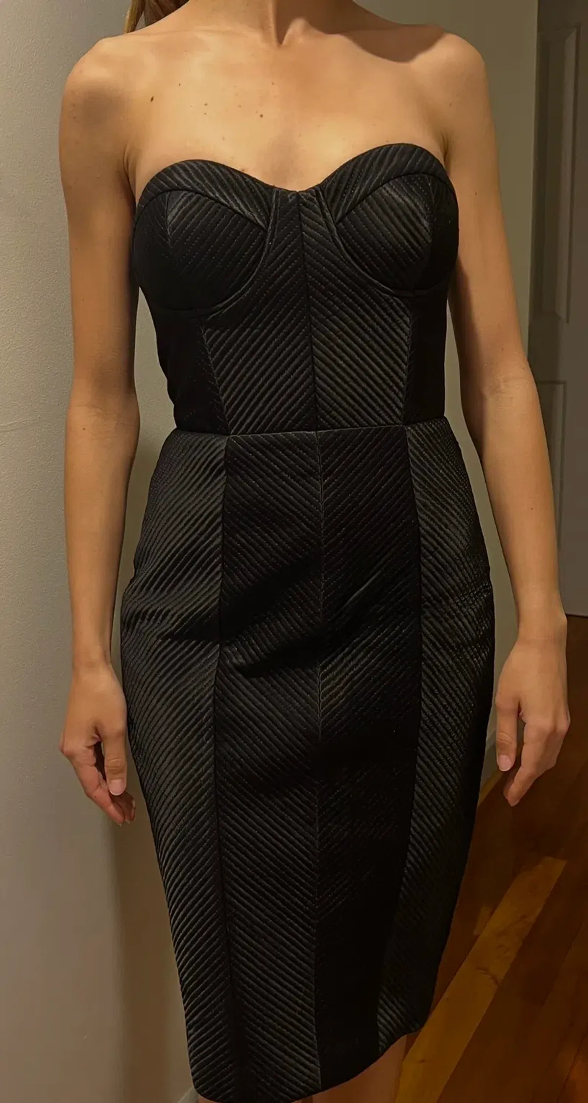 Misha Byanca Corset Midi Dress Black Size 6/XS - Image 3