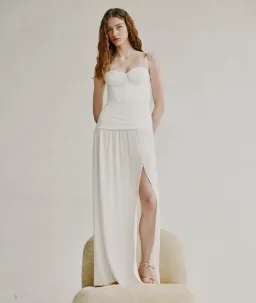 Manning Cartell Double Time Pleat Dress In White Size L / AU 12 for rent on The Volte - image 4