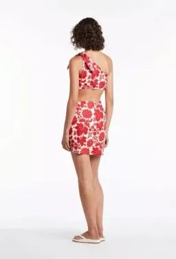 Sir The Label Cinta Cut Out Knot Mini Dress Valentina Floral Print Size 3 / AU 12 for rent on The Volte - image 3