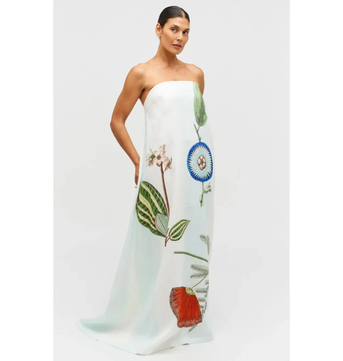 Oroton Grand Floral Gown Print Size AU 10  - Image 2