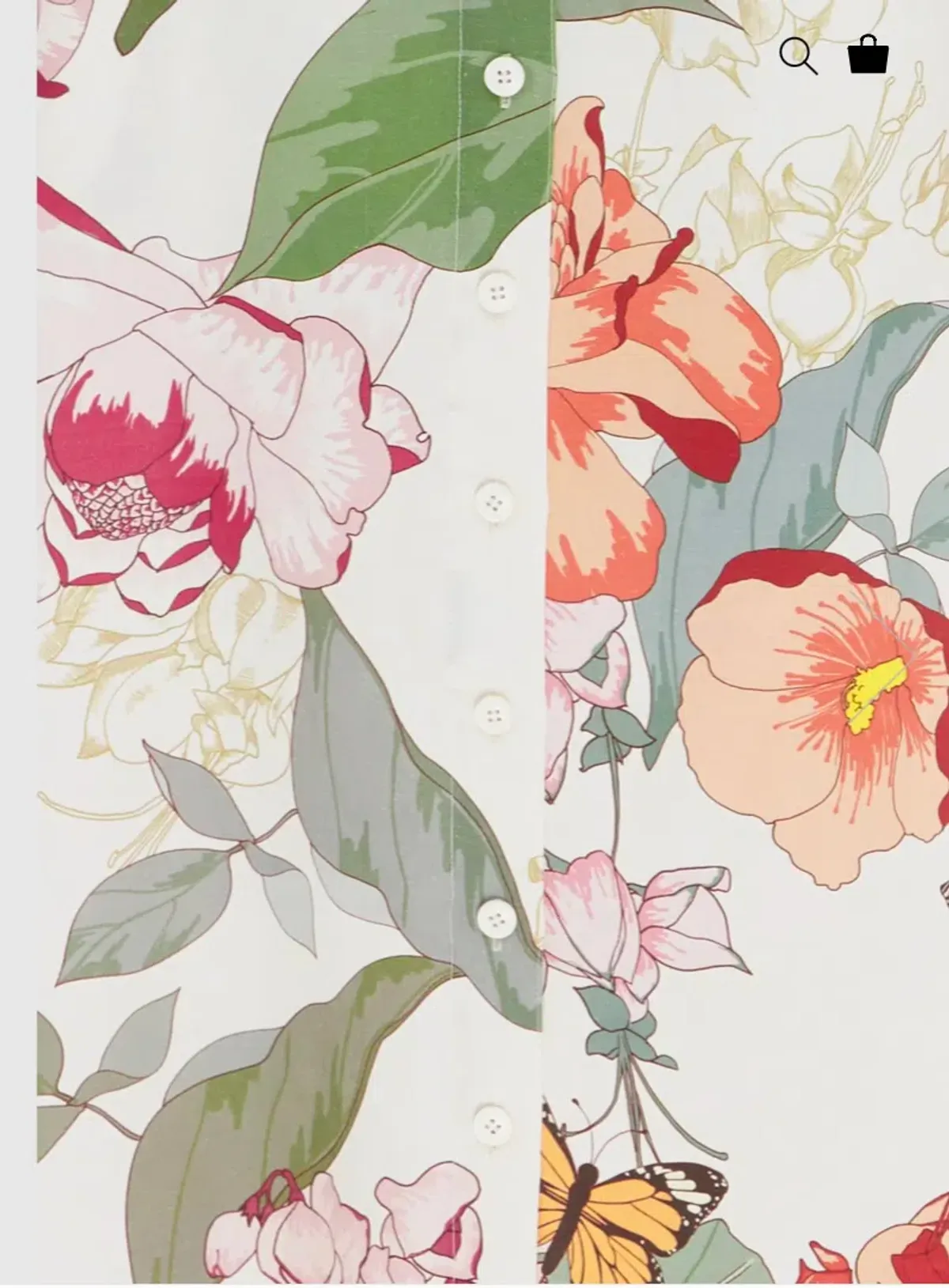 Leo Lin Cecelia Linen Midi Dress Lush Print in White Size AU 14 - Image 2