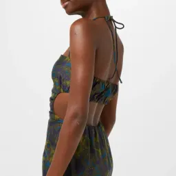 Sir The Label Valerio Tie Halter Midi Dress Print Size 1  / AU 8  for rent on The Volte - image 3