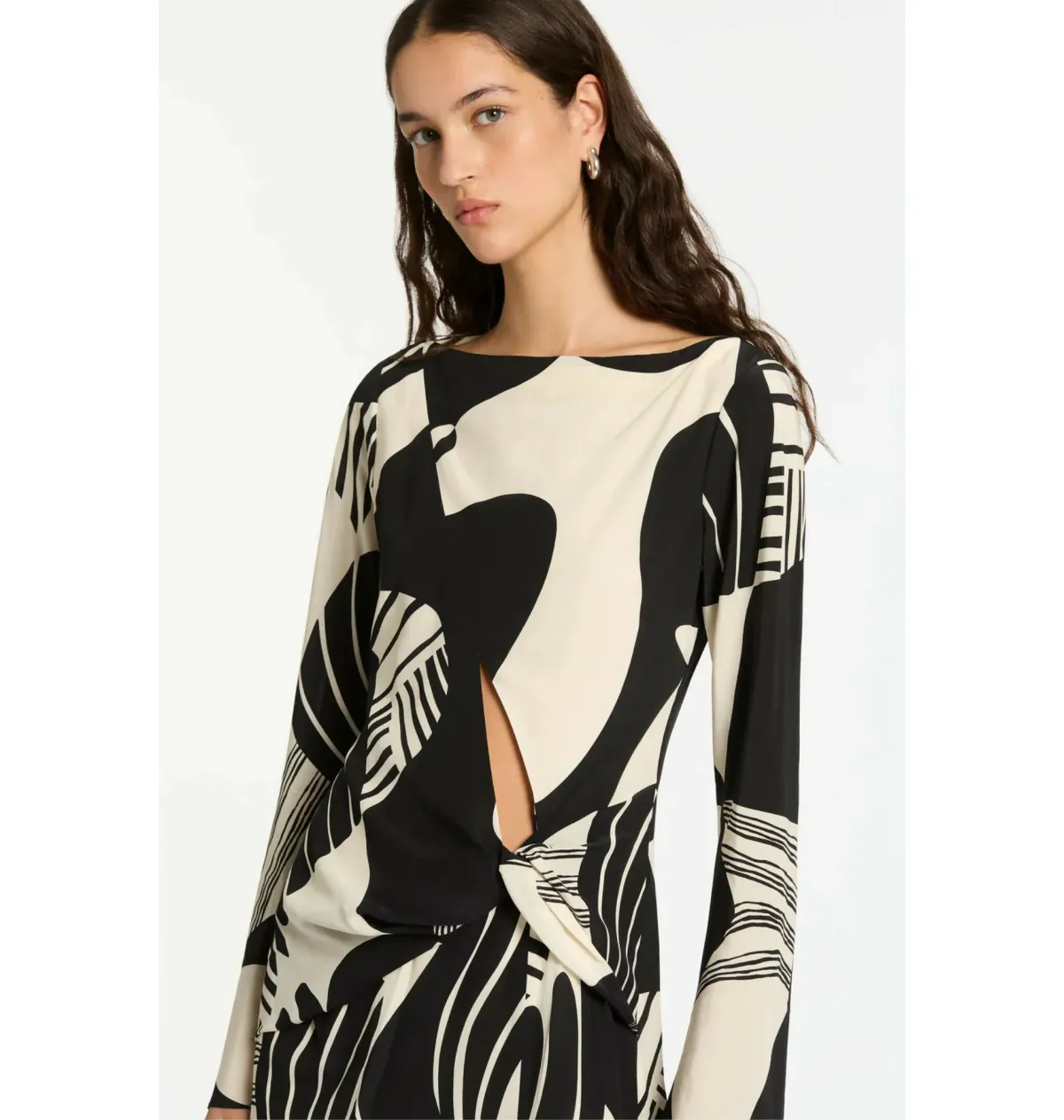  Sir the Label Realisme Twist Maxi Dress Papier Print Size 0 / AU 6  - Image 2