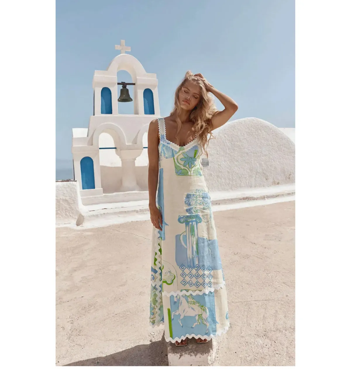 Zaco Deluca Dress in Theotokos Ocean Size AU 10 - Image 1