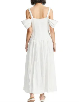 Alemais Ada Corset Midi Dress Ivory Size 6 for rent on The Volte - image 3