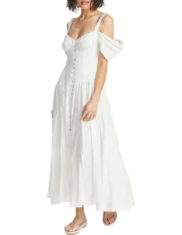 Alemais Ada Corset Midi Dress Ivory Size 6 for rent on The Volte - image 4