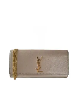 Saint Laurent YSL Kate Silver Clutch for rent on The Volte - image 1