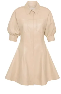 AJE Flourisher Braided Mini Dress Beige Size 8 for rent on The Volte - image 5