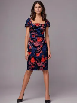 Alexis George Dress Ruffle Mini Dress Abstract Floral Print Size 12 for rent on The Volte - image 1
