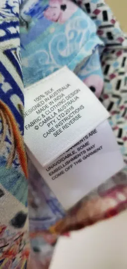 Camilla Silk Wrap Mini Dress size XS 8 AU sleeveless Close To My Heart Frill for rent on The Volte - image 3