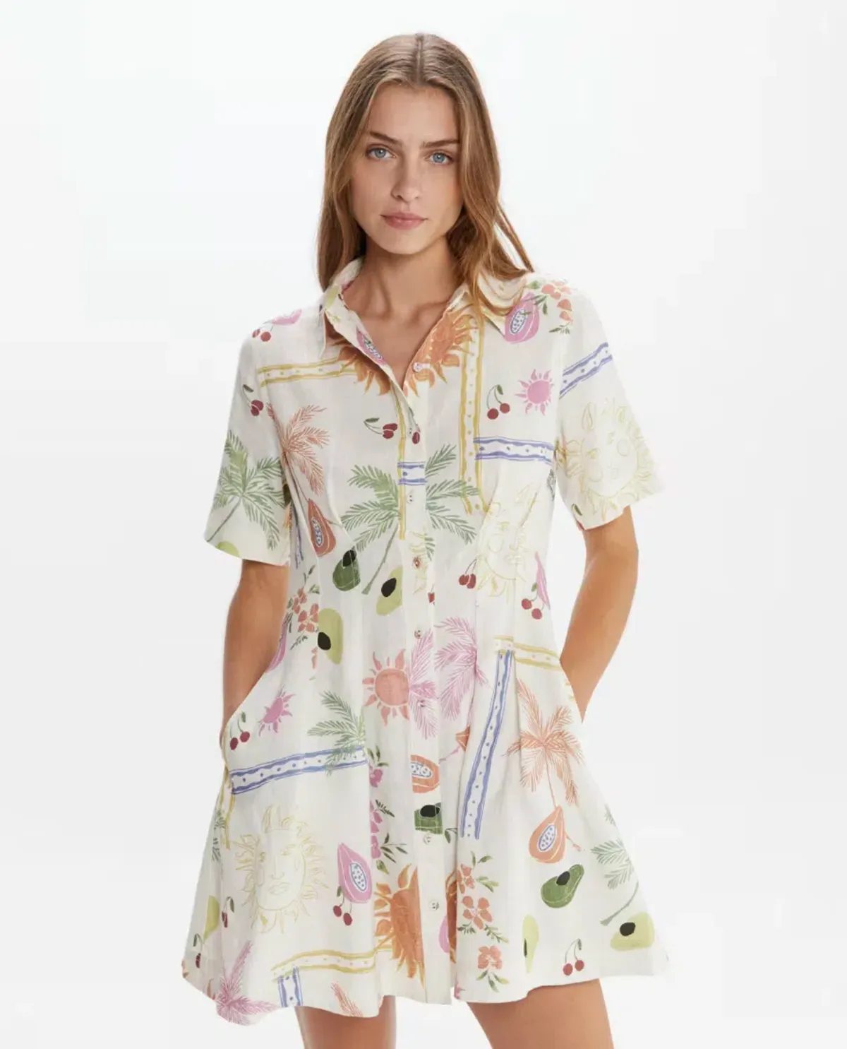 JAG Winona Flaneuse Corset Dress Print Size 6 - Image 3