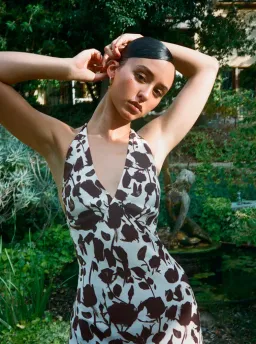 Realisation Par The Simone Dress Chocolate Havana  Size 6  for rent on The Volte - image 2