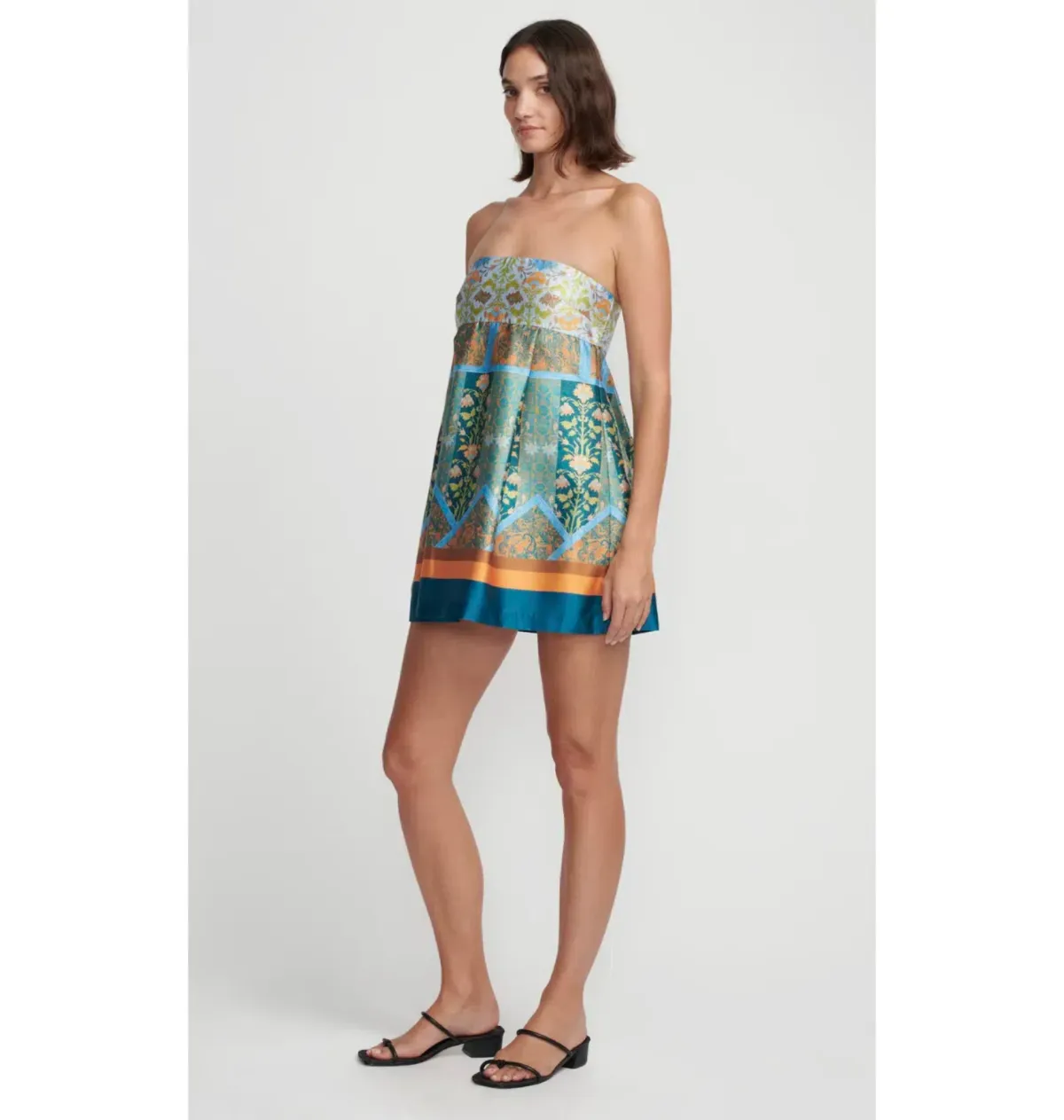 Hansen & Gretel Hayes Mini Dress Floral Tile Size S / AU 8 - Image 2