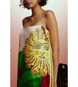 Alemais Tiger Slip Dress Multi Size AU 6 for rent on The Volte - image 2
