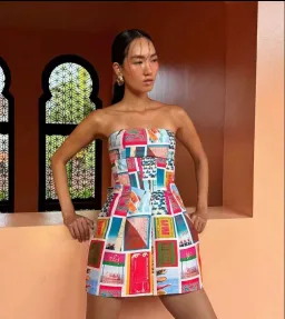 Eliya The Label Messina Dress Multi Size AU 8 for rent on The Volte - image 4