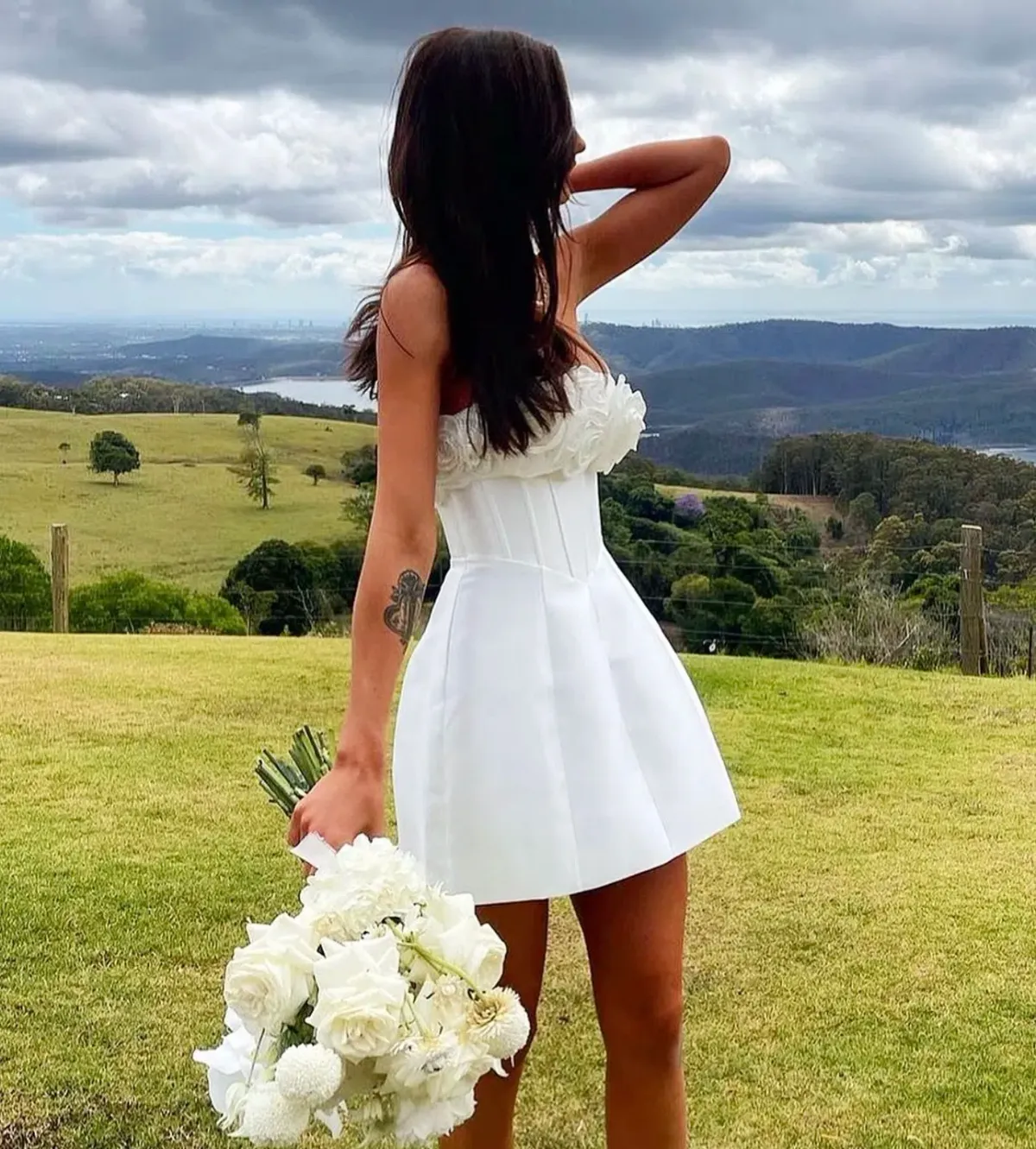 Eliya The Label Tehanni Dress in White Size AU 8 - Image 5