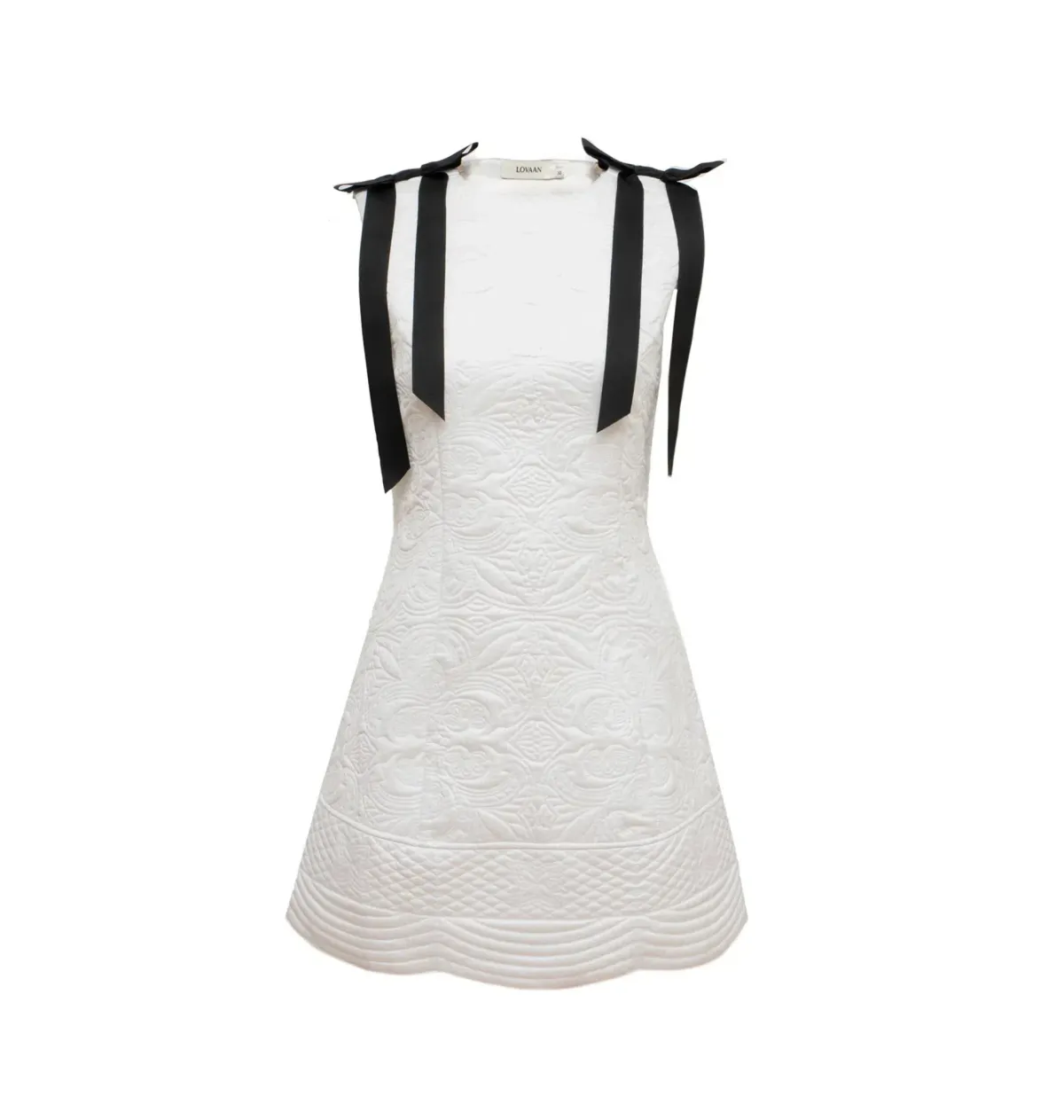  Lovaan Lena Mini Dress White Size AU 8 - Image 5