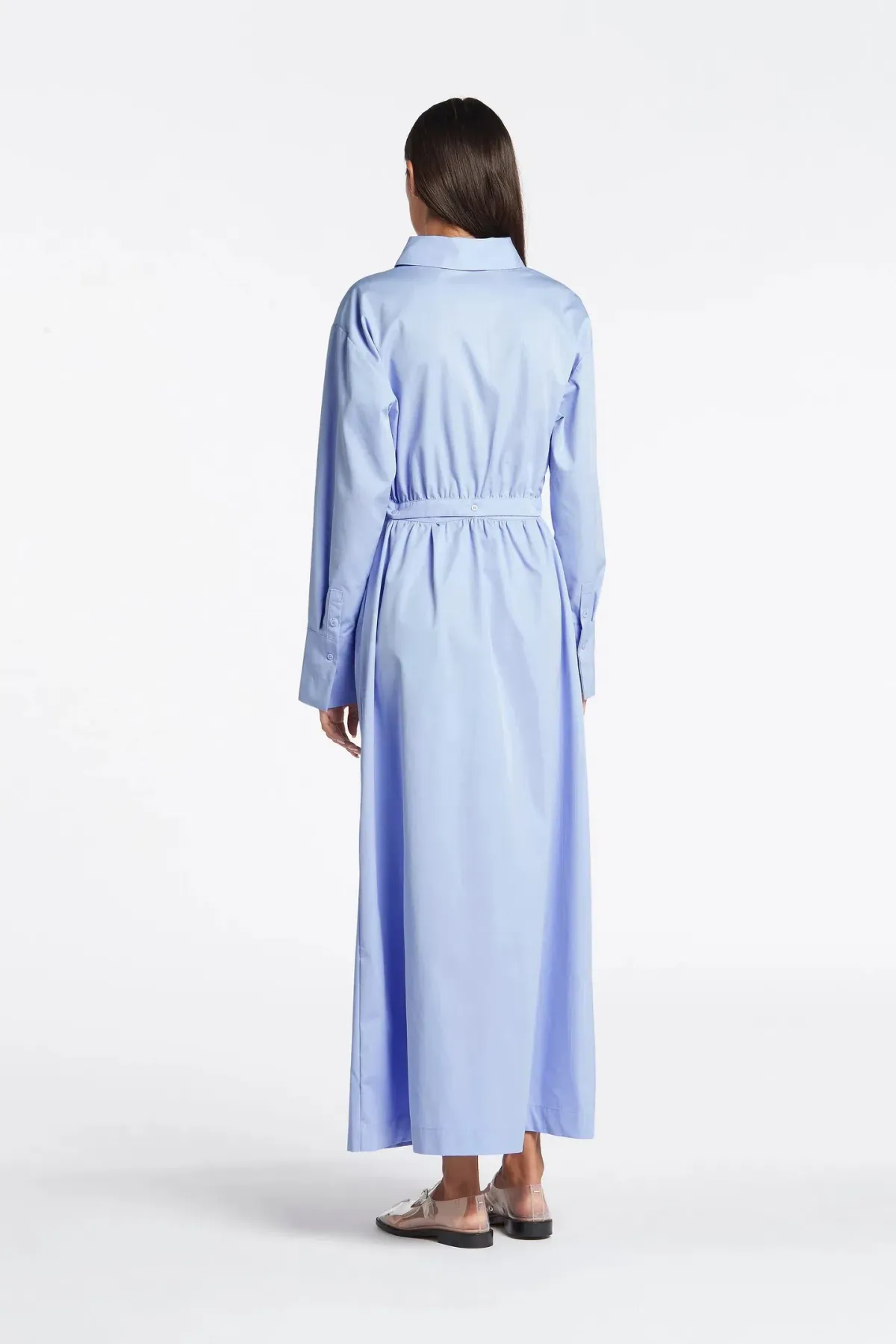Sir the Label Ilkin Deconstructed Shirtdress Blue Size AU 8  - Image 3