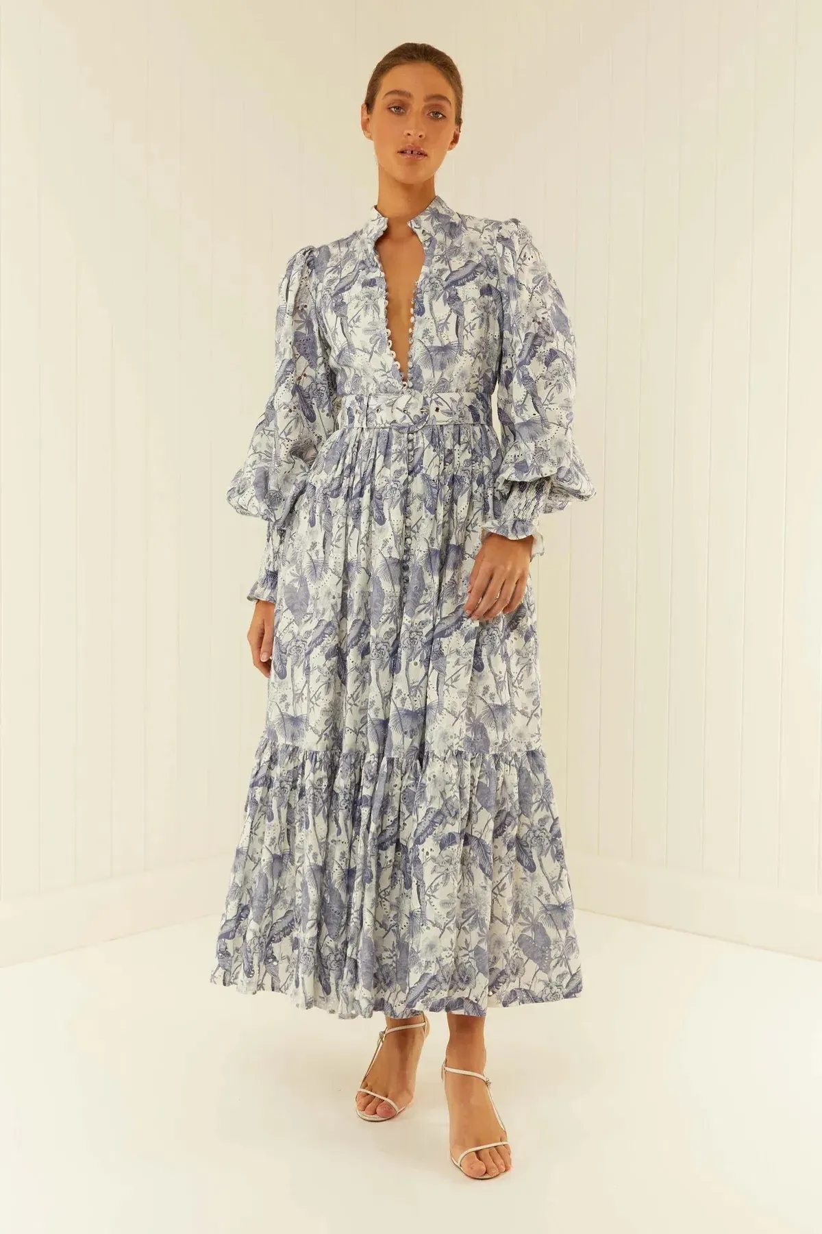 Palm Noosa Royal Flush Dress In Jungle Blue Size 10 - Image 1