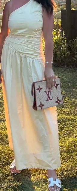 Louis Vuitton Pouch 26 Raffia Monogram  for rent on The Volte - image 2