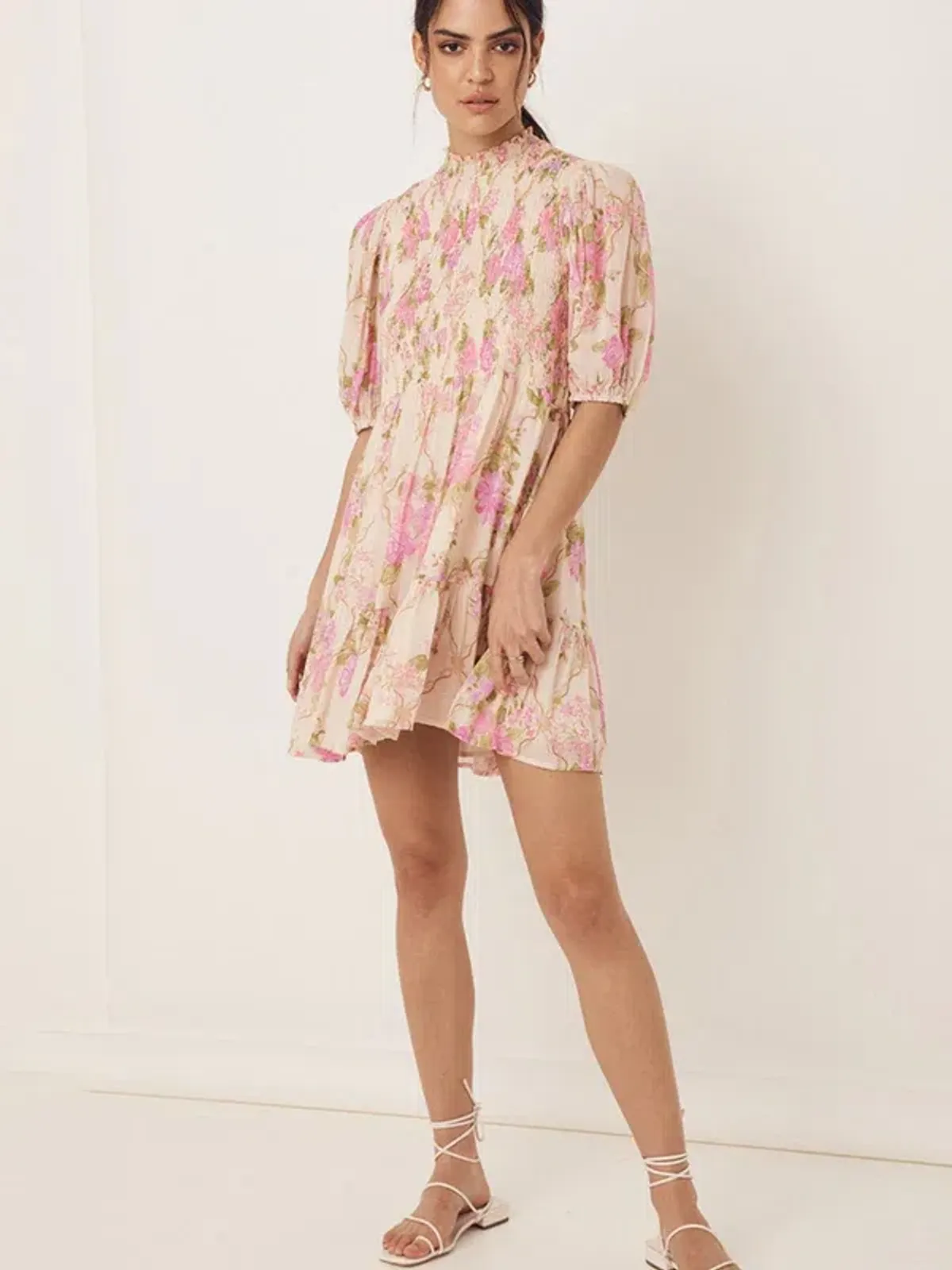 Spell & The Gypsy Collective Rose Garden Mini Dress Floral Size S / AU 8 - Image 4