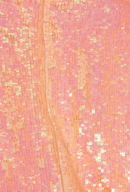 Retrofete Yasmin Sequin Off Shoulder Ruched Mini Dress in Grapefruit Size S / AU 8 for rent on The Volte - image 9