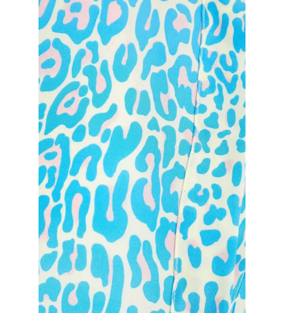 Stella McCartney Leopard Print Silk Dress Blue Size AU 6 - Image 4