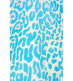 Stella McCartney Leopard Print Silk Dress Blue Size AU 6 for rent on The Volte - image 4