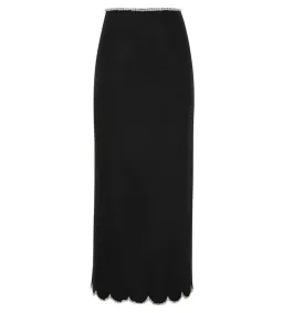 Zimmermann Crush Scallop Top and Skirt Size 0P / AU 6 Set in Black for rent on The Volte - image 5