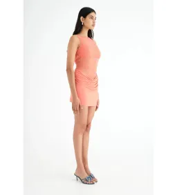 Benni Raffy Mini Dress Grapefruit Size AU 8 for rent on The Volte - image 2