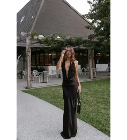 Misha Celine Maxi Dress Black Size 10/M for rent on The Volte - image 5