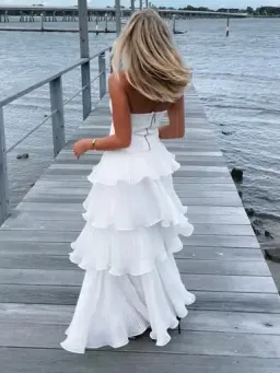 Aje Set Sunbeam Bustier and Cosmos Skirt in White Size AU 4  for rent on The Volte - image 4