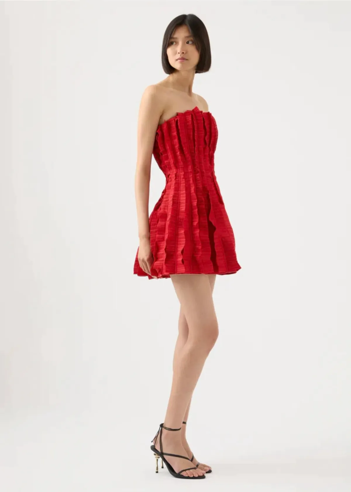 Aje Hybrid Sleeveless Mini Dress Red Size 8 - Image 2