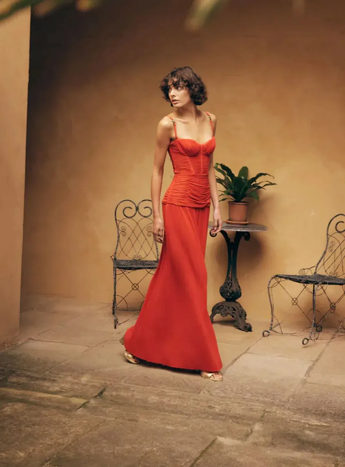 Manning Cartell Double Time Pleat Dress Red Size XXS / AU 4 - Image 1