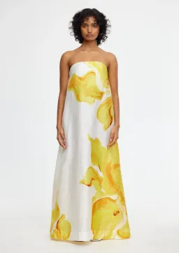 Acler Hopton Dress Ivory Calla Lily Size 8 for rent on The Volte - image 1