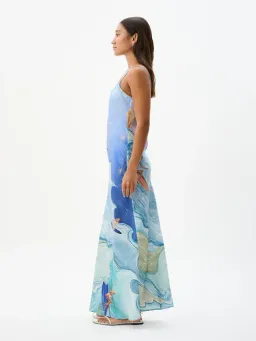 Roame Wessex Slip Dress in Apres Surf Size 12 for rent on The Volte - image 2