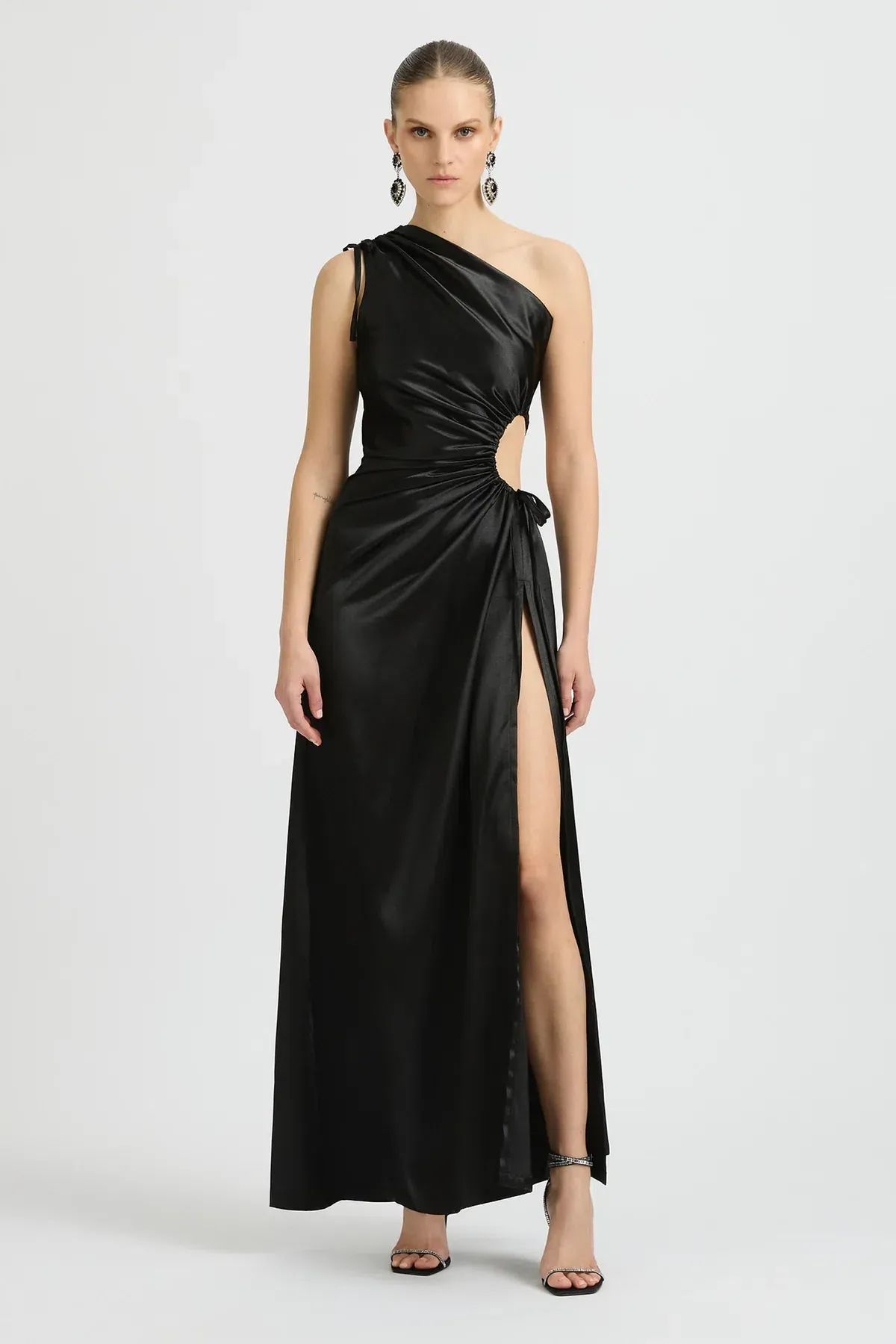 SONYA MODA NOUR MAXI DRESS in Black SIZE 12 - Image 1