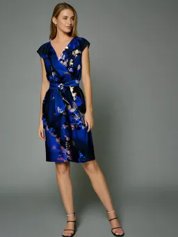 Alex Evenings Dress Royal Blue Floral Size 12 for rent on The Volte - image 1
