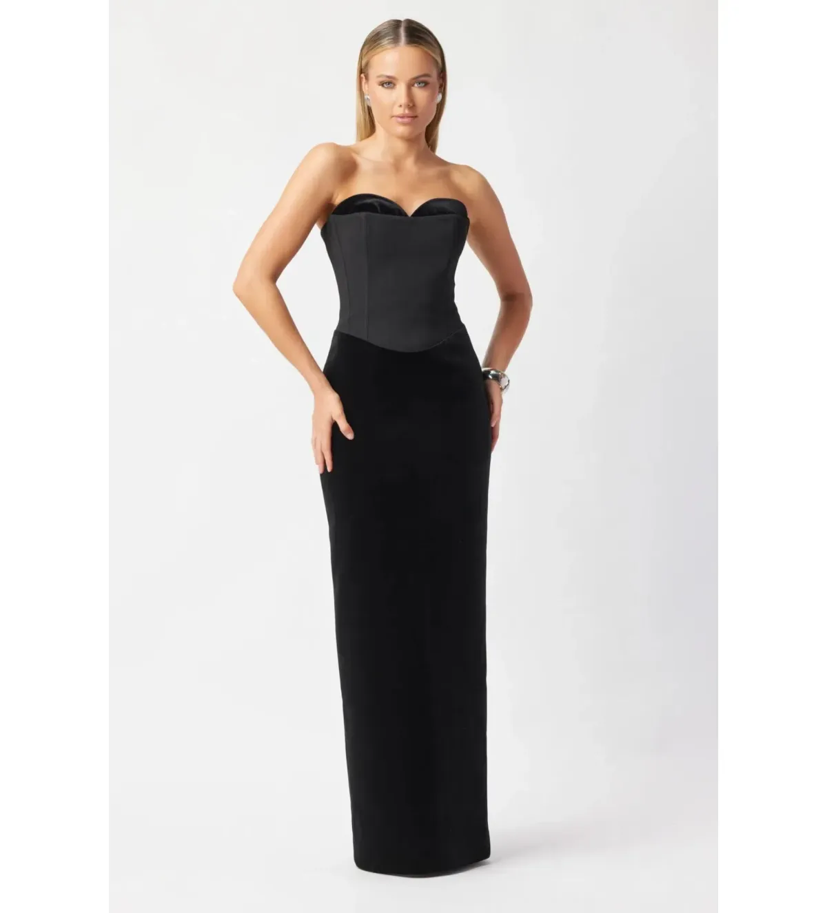Bianca and Bridgett Adeline Maxi Dress Black Size AU 6 - Image 1