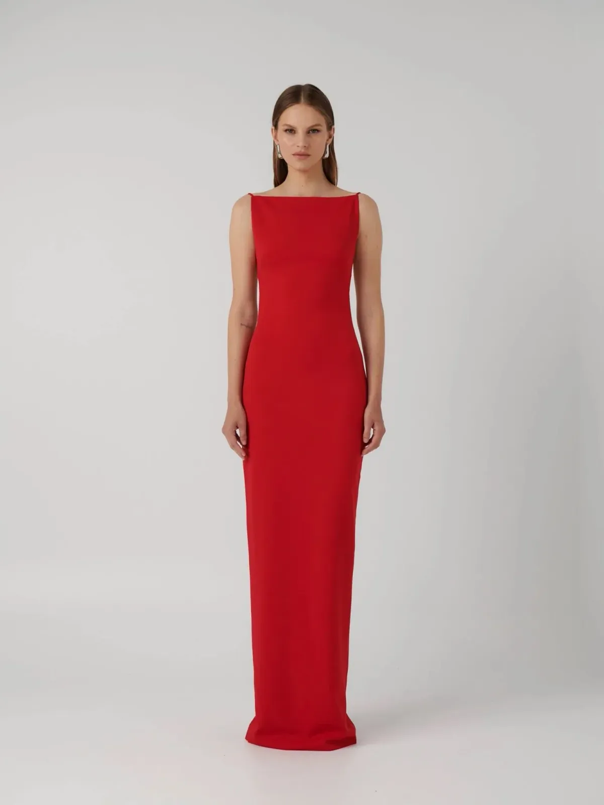 Effie Kats Gabbi Gown Cherry Red Size AU 10 - Image 1