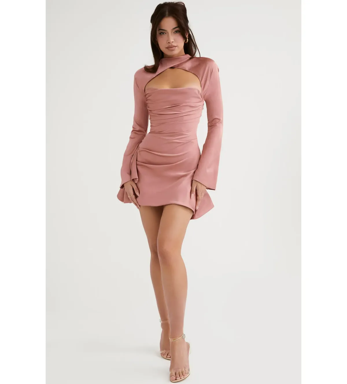 House of CB Toira Dress Rose Size XS / AU 6 - Image 1