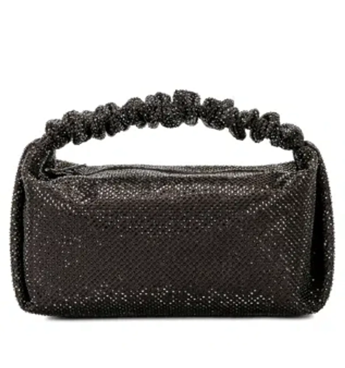 Alexander Wang Scrunchie Bag Black with Glass Crystals - Image 2