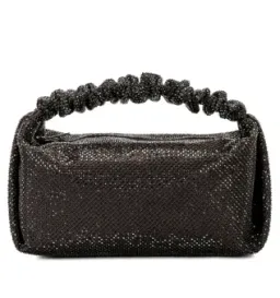 Alexander Wang Scrunchie Bag Black with Glass Crystals for rent on The Volte - image 2