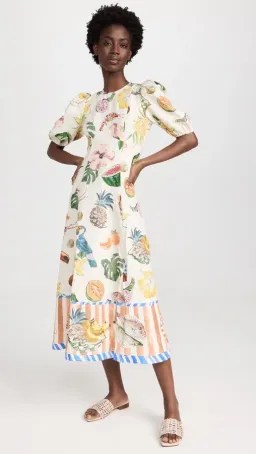 Alemais Theo Midi Dress Multi Size 12 AU for rent on The Volte - image 20